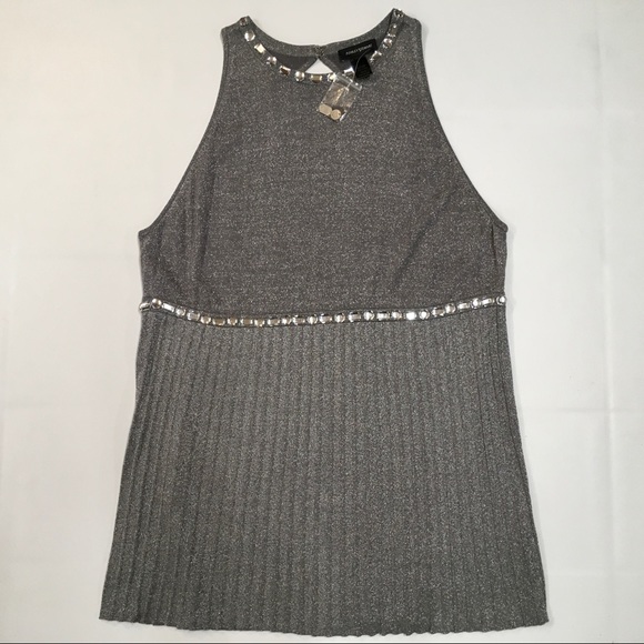 Ashley Stewart Plus Size Sleeveless Holiday Blouse - Picture 3 of 5
